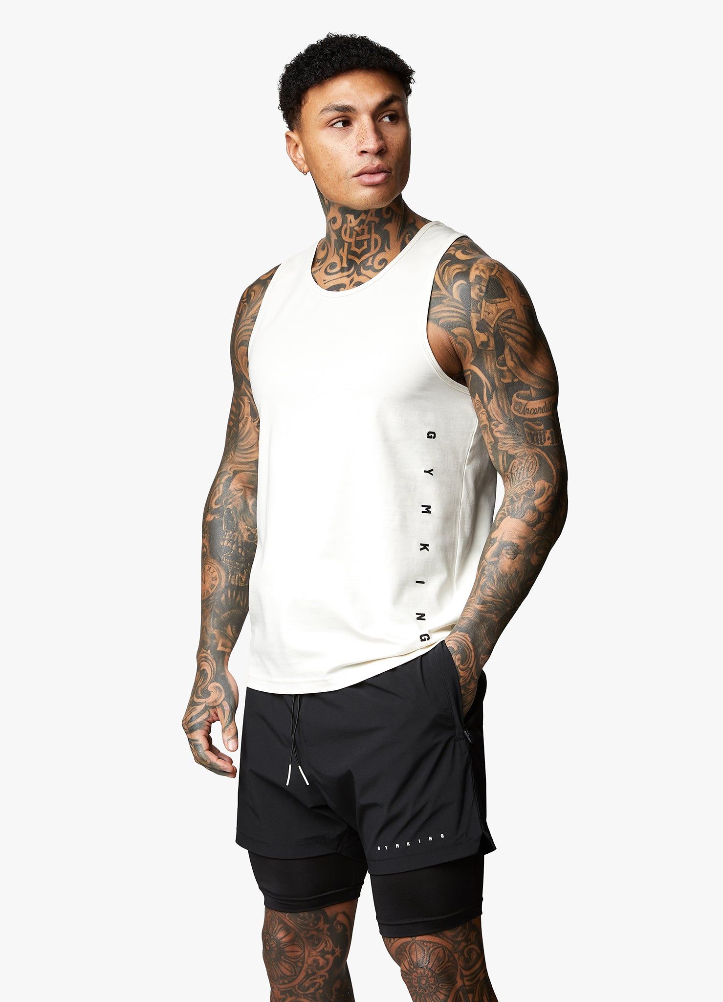 Gym King Rebellion Vest - Antique White sold by The Gym King product image thumbnail 6