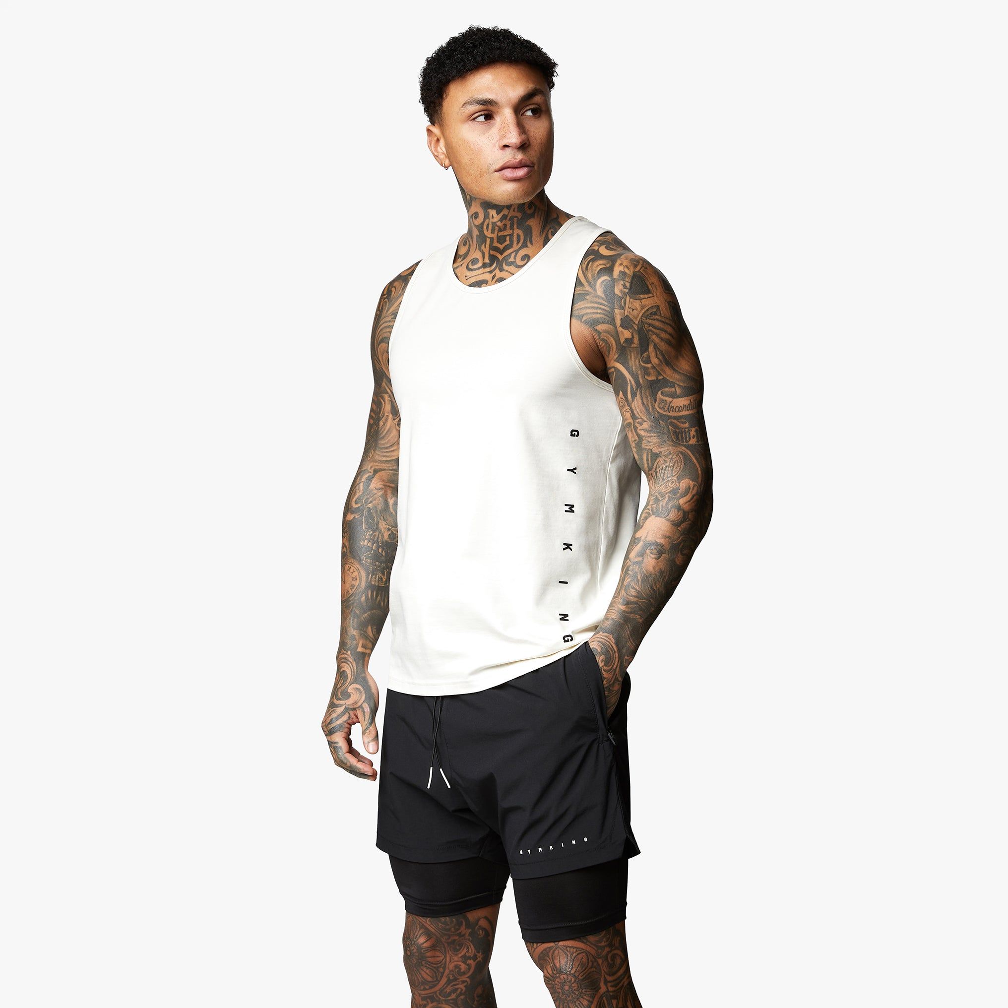 Gym King Rebellion Vest - Antique White sold by The Gym King product image thumbnail 2
