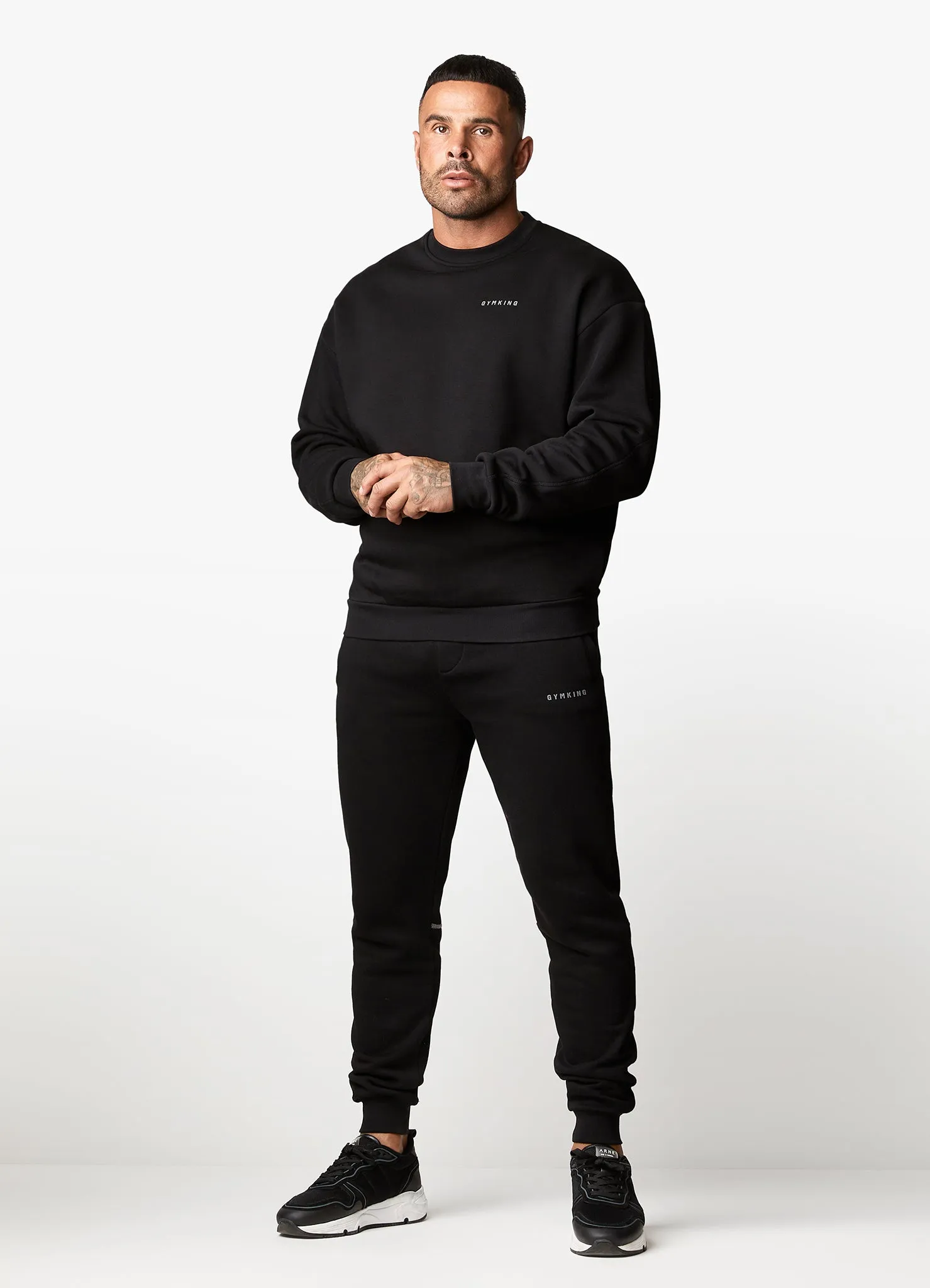 Gym King Outline Print Sweatshirt - Black sold by The Gym King product image thumbnail 4