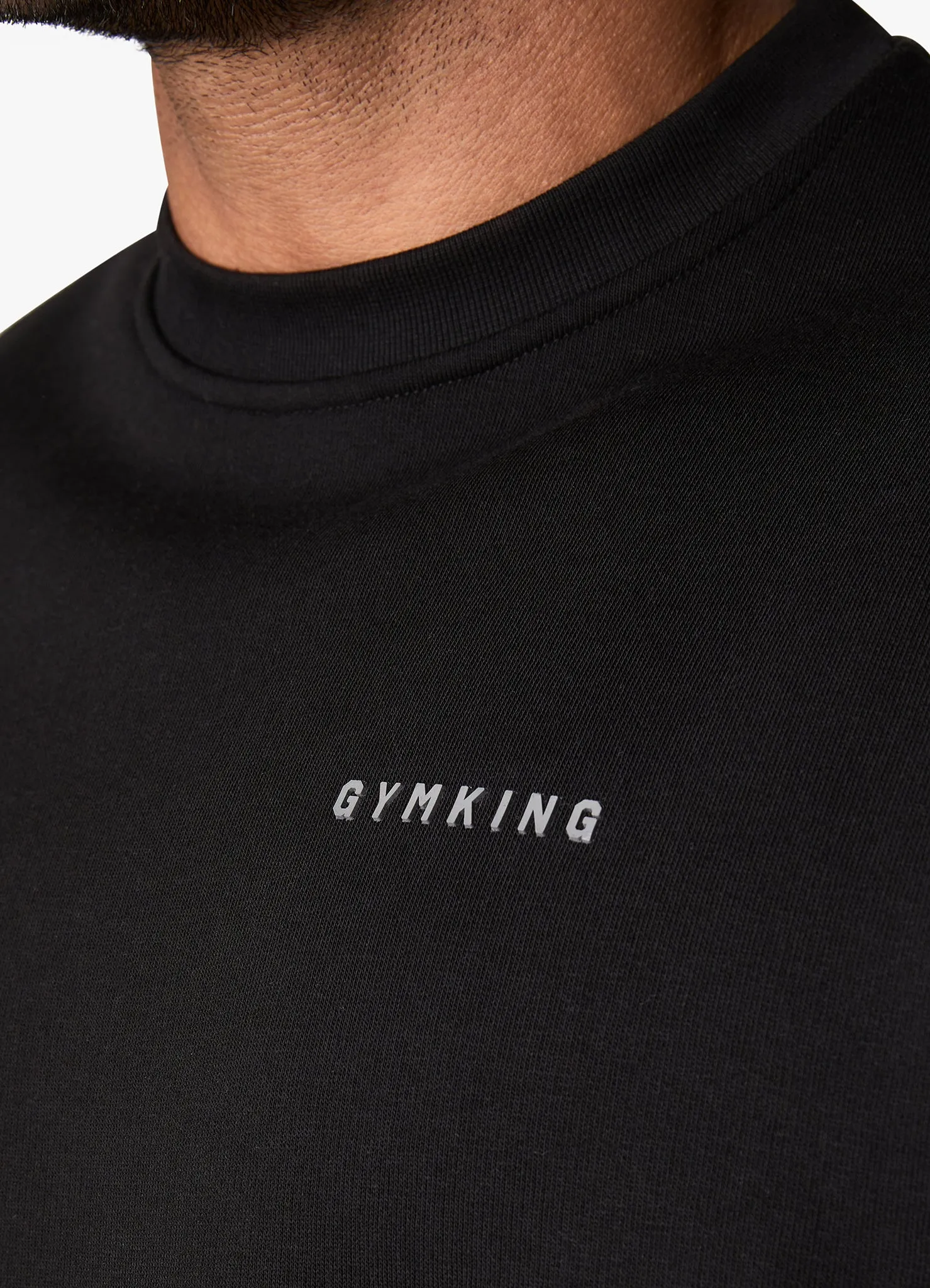 Gym King Outline Print Sweatshirt - Black sold by The Gym King product image thumbnail 5