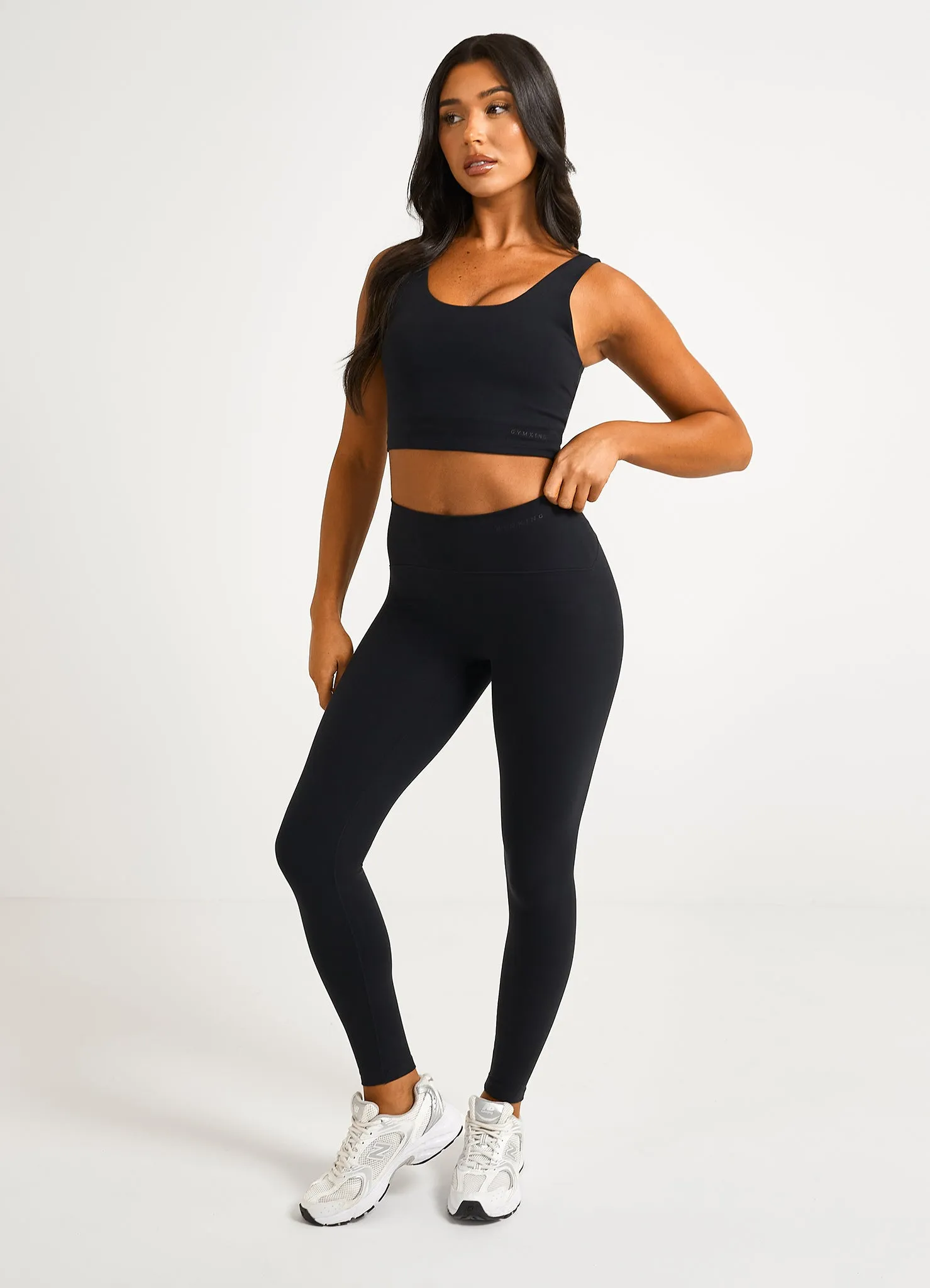 Gym King Peach Luxe Legging - Black Luxe sold by The Gym King product image thumbnail 5