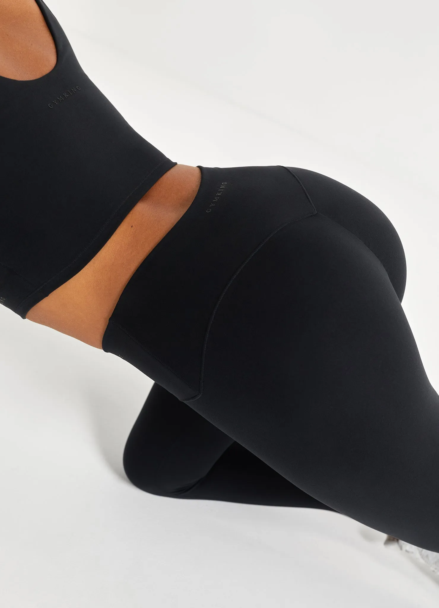 Gym King Peach Luxe Legging - Black Luxe sold by The Gym King product image thumbnail 3