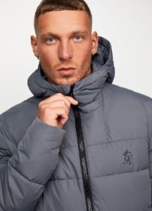 Gym King Core Tech Puffer Jacket - Grey sold by The Gym King