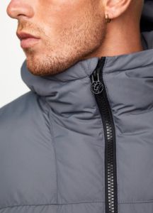 Gym King Core Tech Puffer Jacket - Grey sold by The Gym King