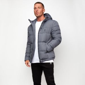 Gym King Core Tech Puffer Jacket - Grey sold by The Gym King