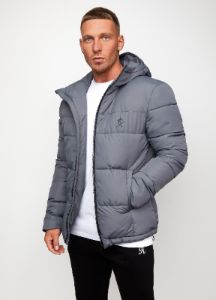 Gym King Core Tech Puffer Jacket - Grey sold by The Gym King