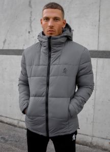 Gym King Core Tech Puffer Jacket - Grey sold by The Gym King