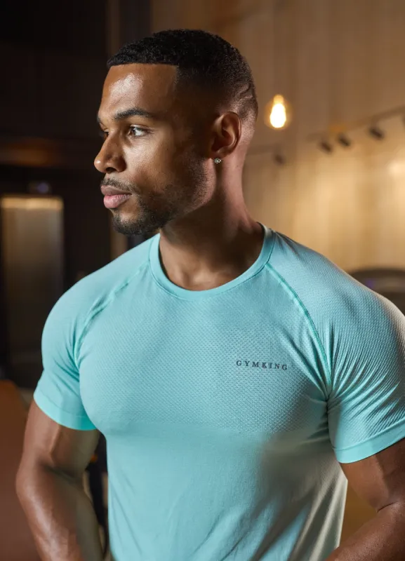 Gym King Seamless Tee - Mineral Green sold by The Gym King