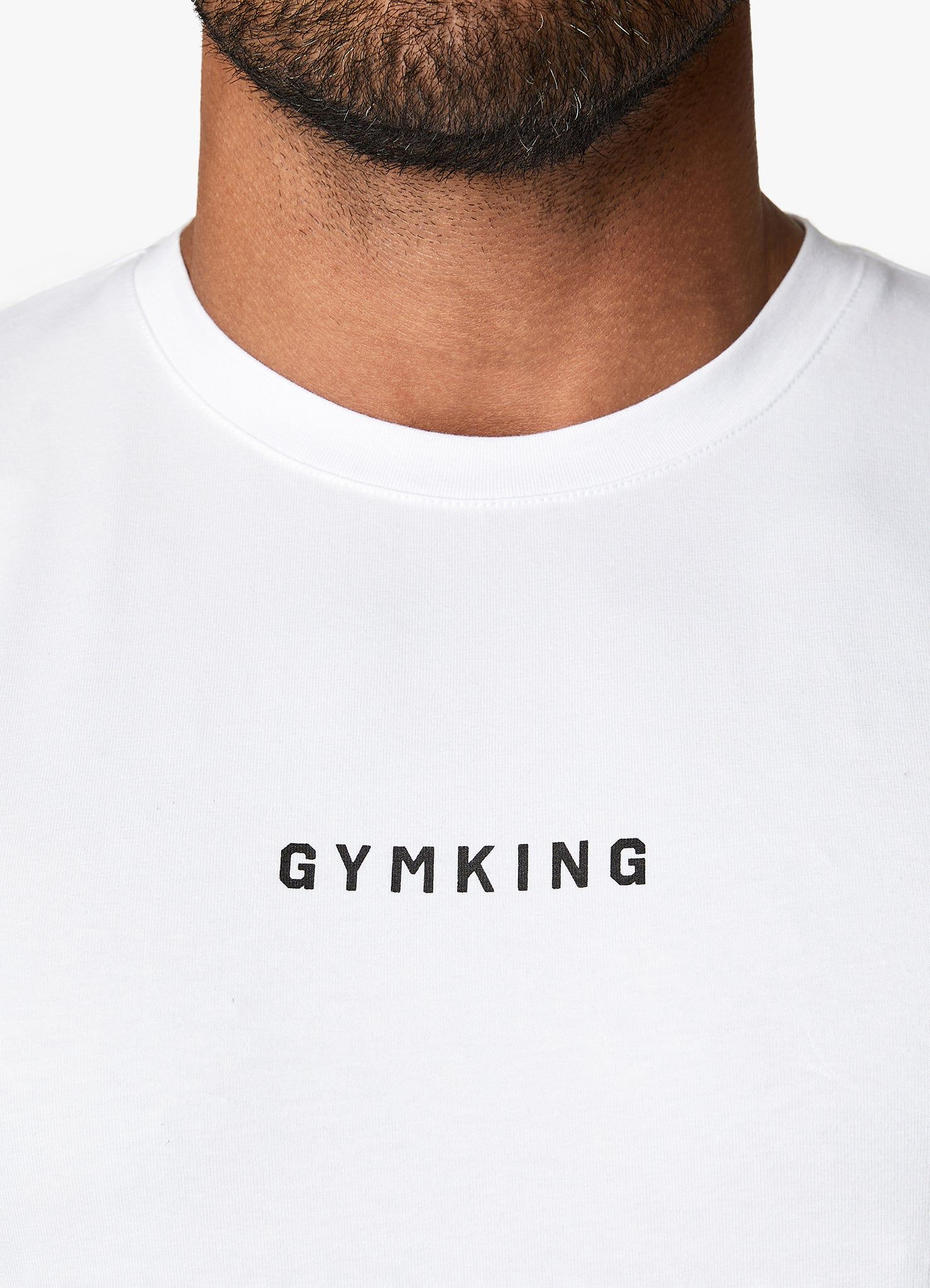 Gym King Resilience Tee - White/Black sold by The Gym King product image thumbnail 4