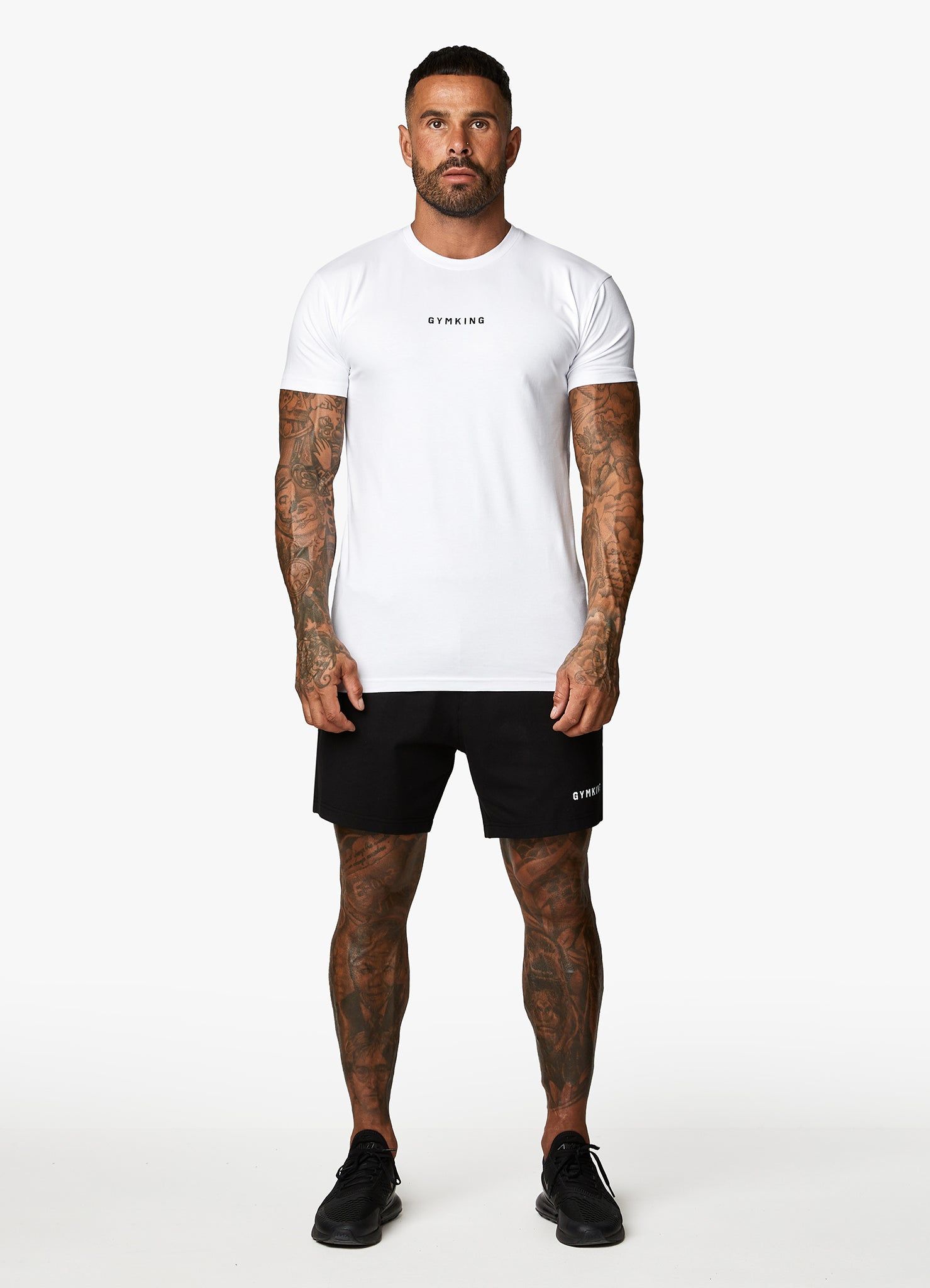 Gym King Resilience Tee - White/Black sold by The Gym King product image thumbnail 6