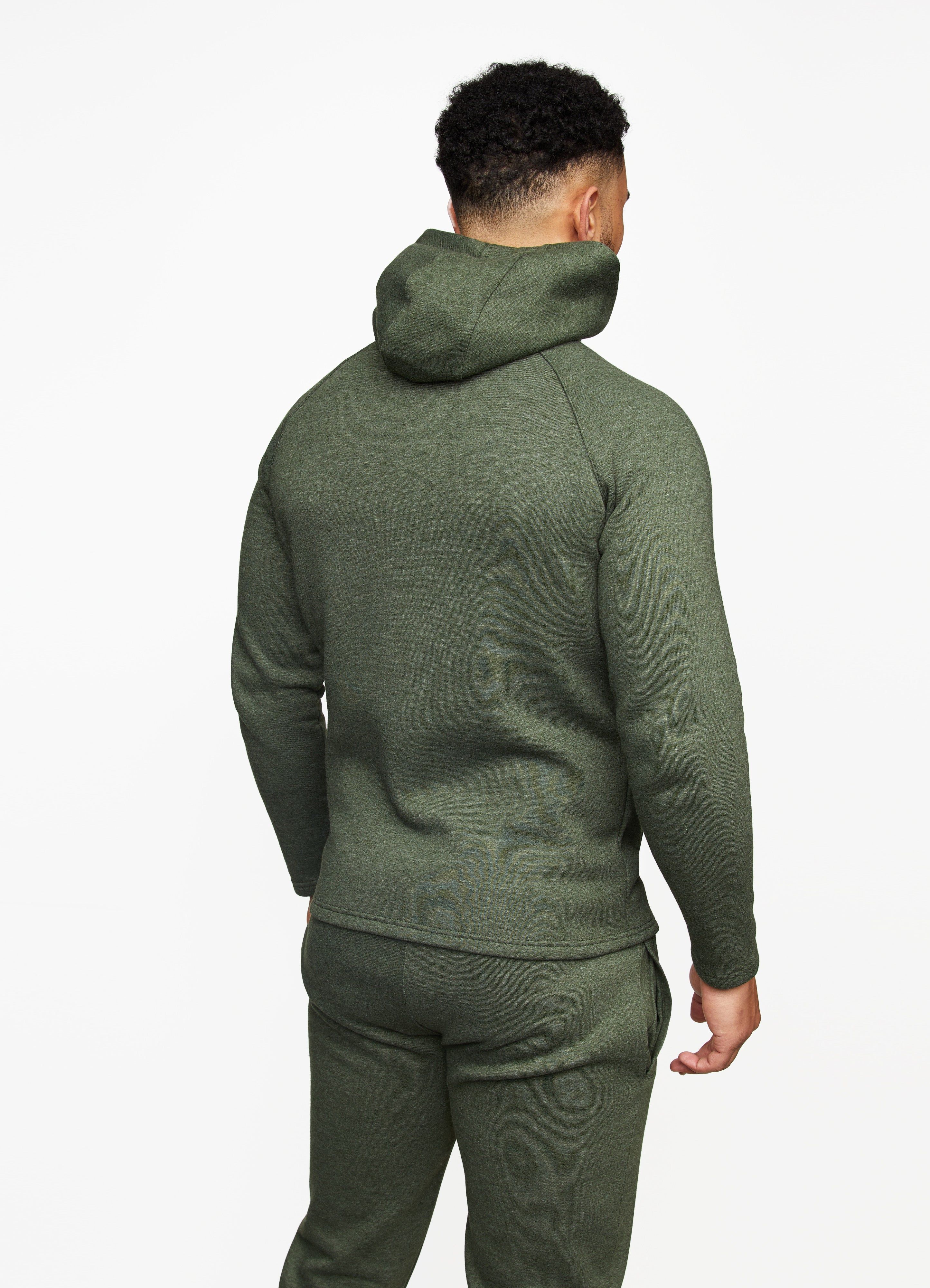 Gym King Traction Full Zip Hood - Khaki Marl sold by The Gym King product image thumbnail 3