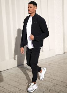 Gym King Utility Woven Tracksuit - Black sold by The Gym King