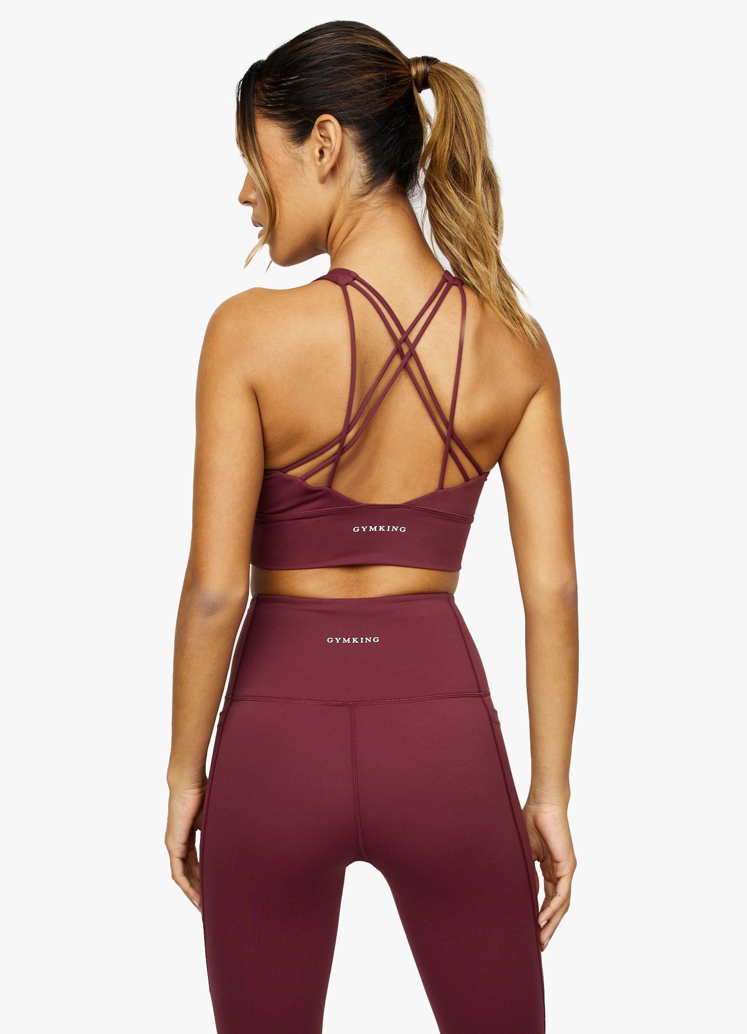 Gym King Dominate Bra - Red Wine sold by The Gym King product image thumbnail 3