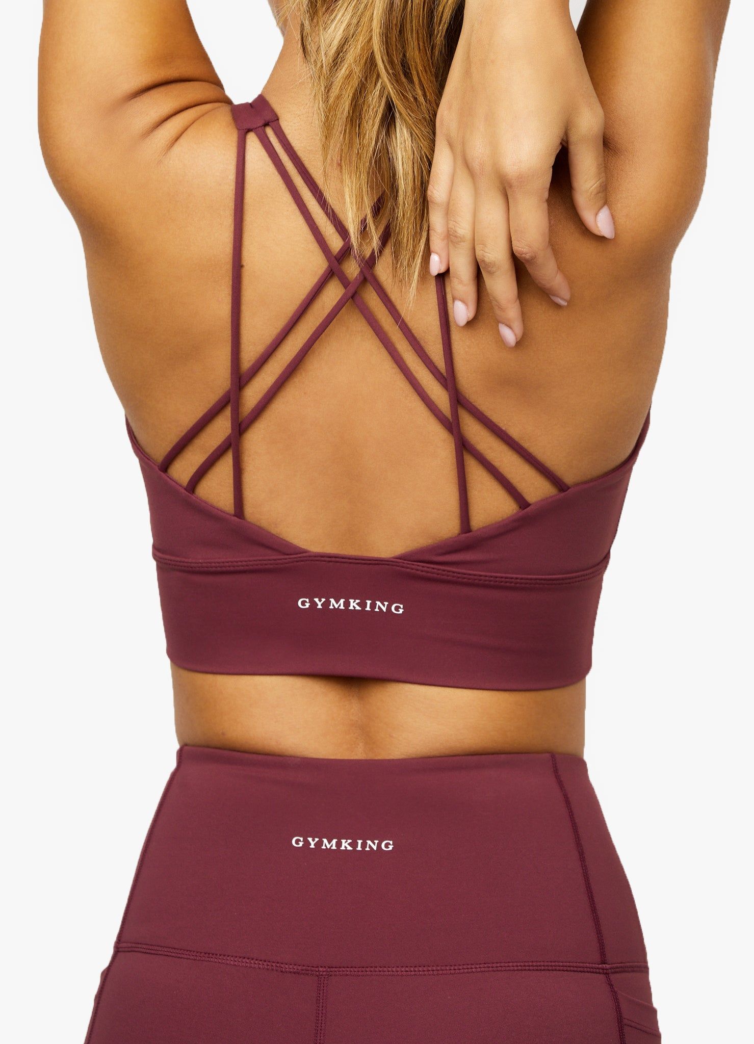 Gym King Dominate Bra - Red Wine sold by The Gym King product image thumbnail 6