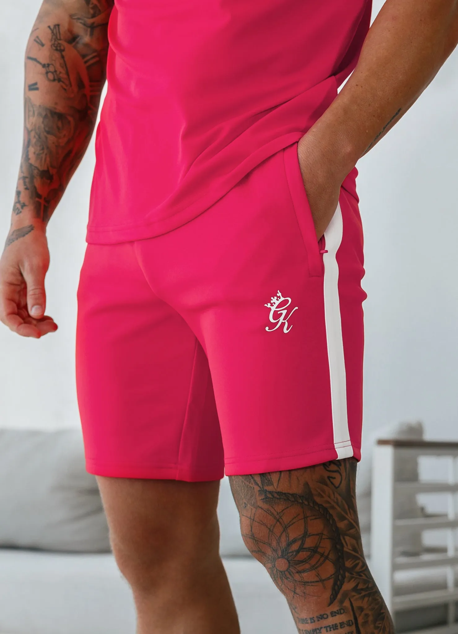 Gym King Core Plus Poly Short - Fuchsia sold by The Gym King