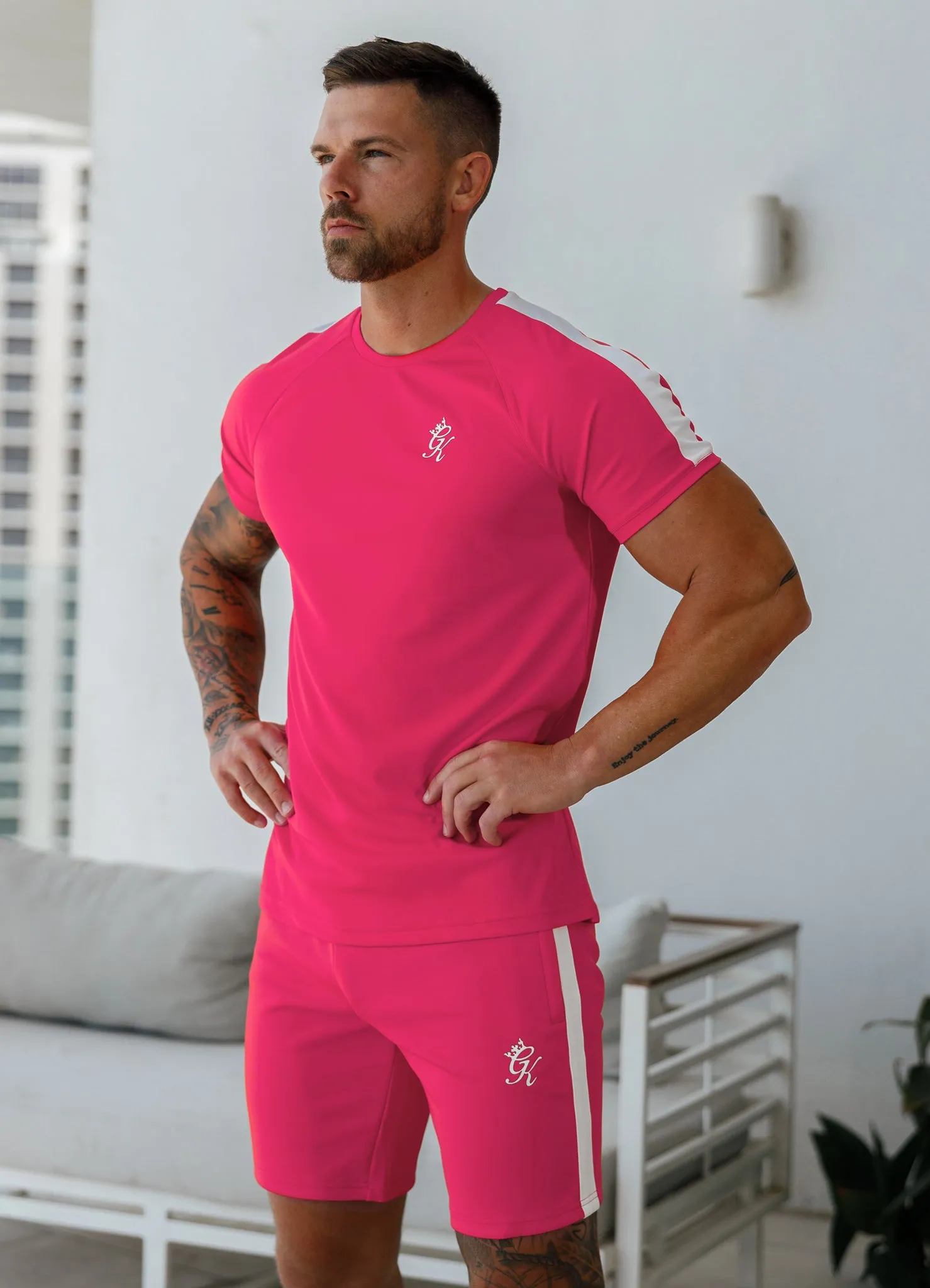 Gym King Core Plus Poly Short - Fuchsia sold by The Gym King product image thumbnail 4