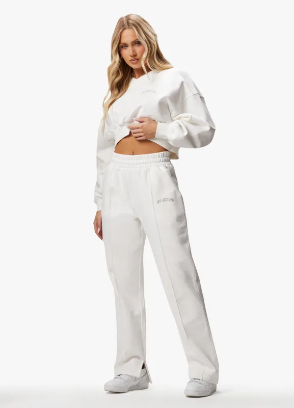 Gym King Refresh Crop Crew & Jogger - Cream sold by The Gym King