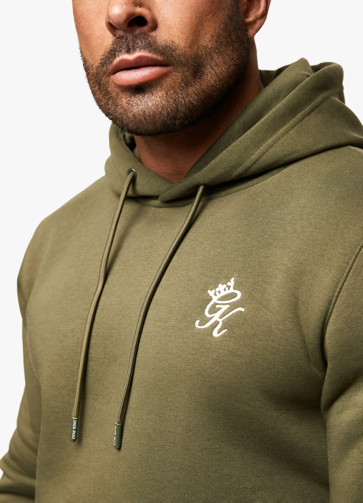 Gym King Fundamental Fleece Hood - Olive sold by The Gym King product image thumbnail 3