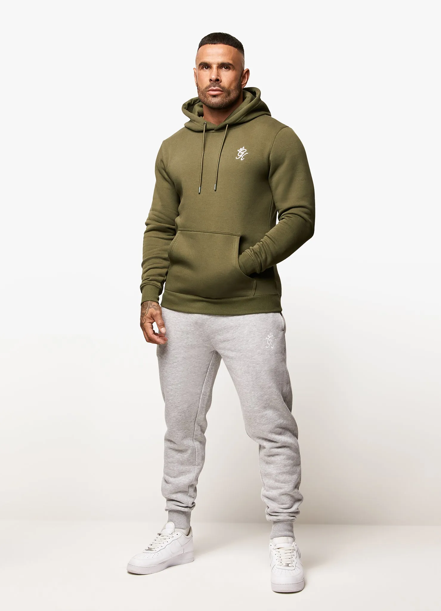 Gym King Fundamental Fleece Hood - Olive sold by The Gym King product image thumbnail 5