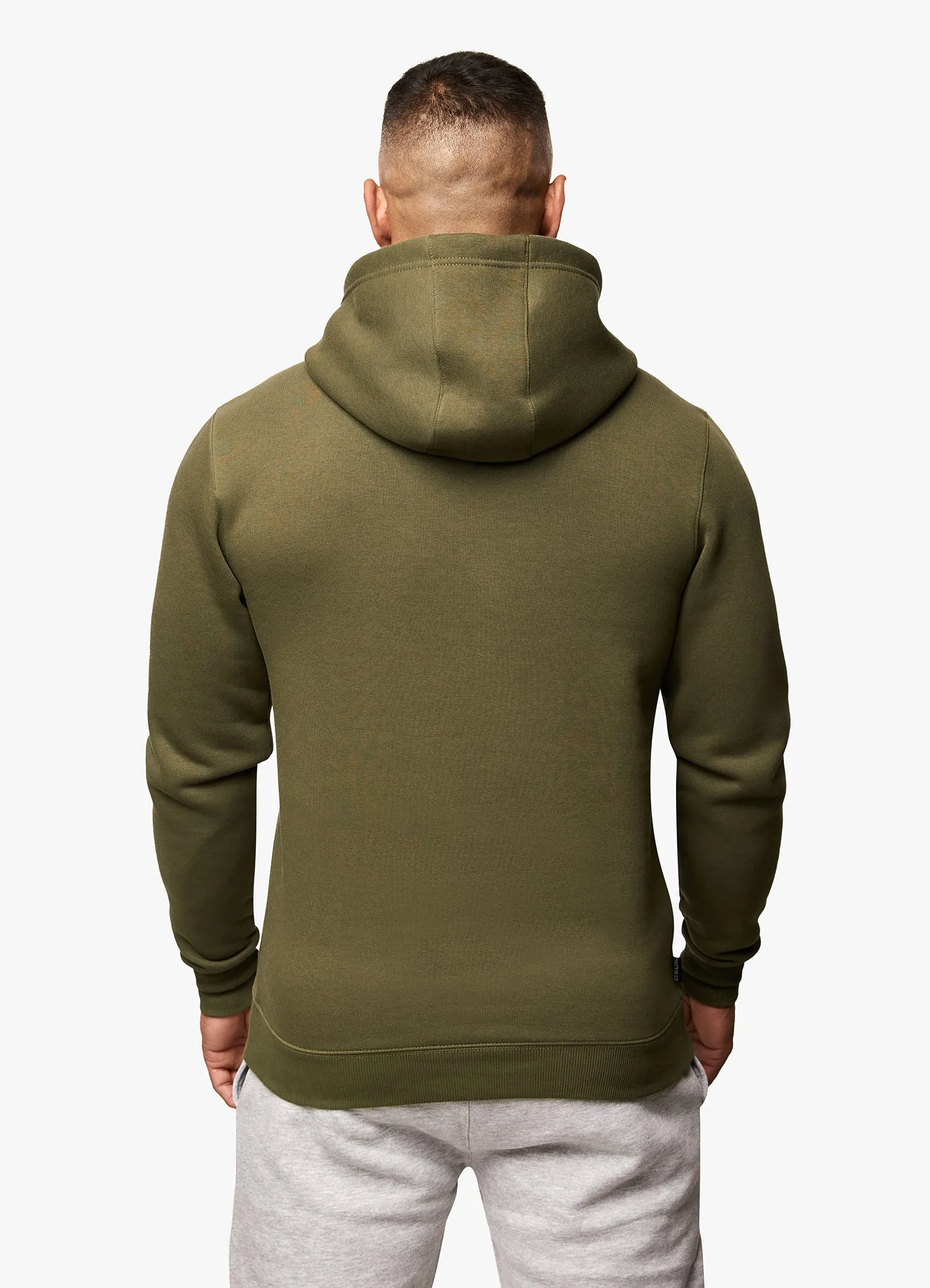 Gym King Fundamental Fleece Hood - Olive sold by The Gym King product image thumbnail 4