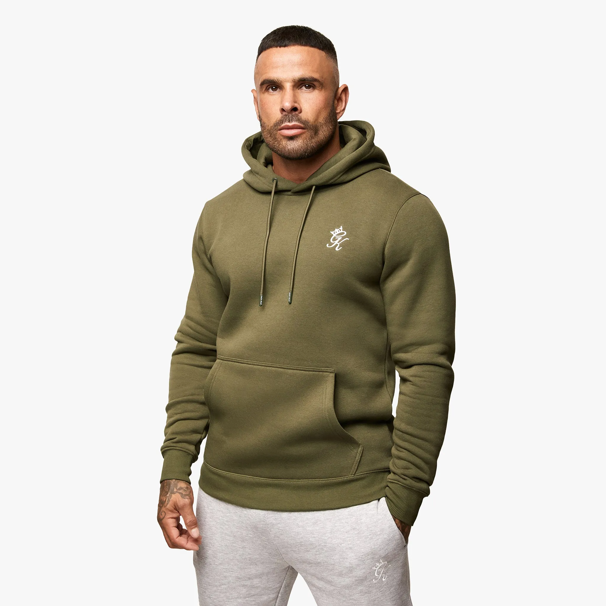 Gym King Fundamental Fleece Hood - Olive sold by The Gym King product image thumbnail 2
