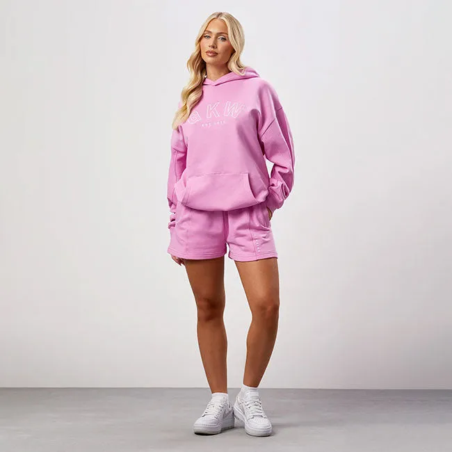 GKW Relaxed Fit Hoodie & Shorts - Pink Rose sold by The Gym King product image thumbnail 2