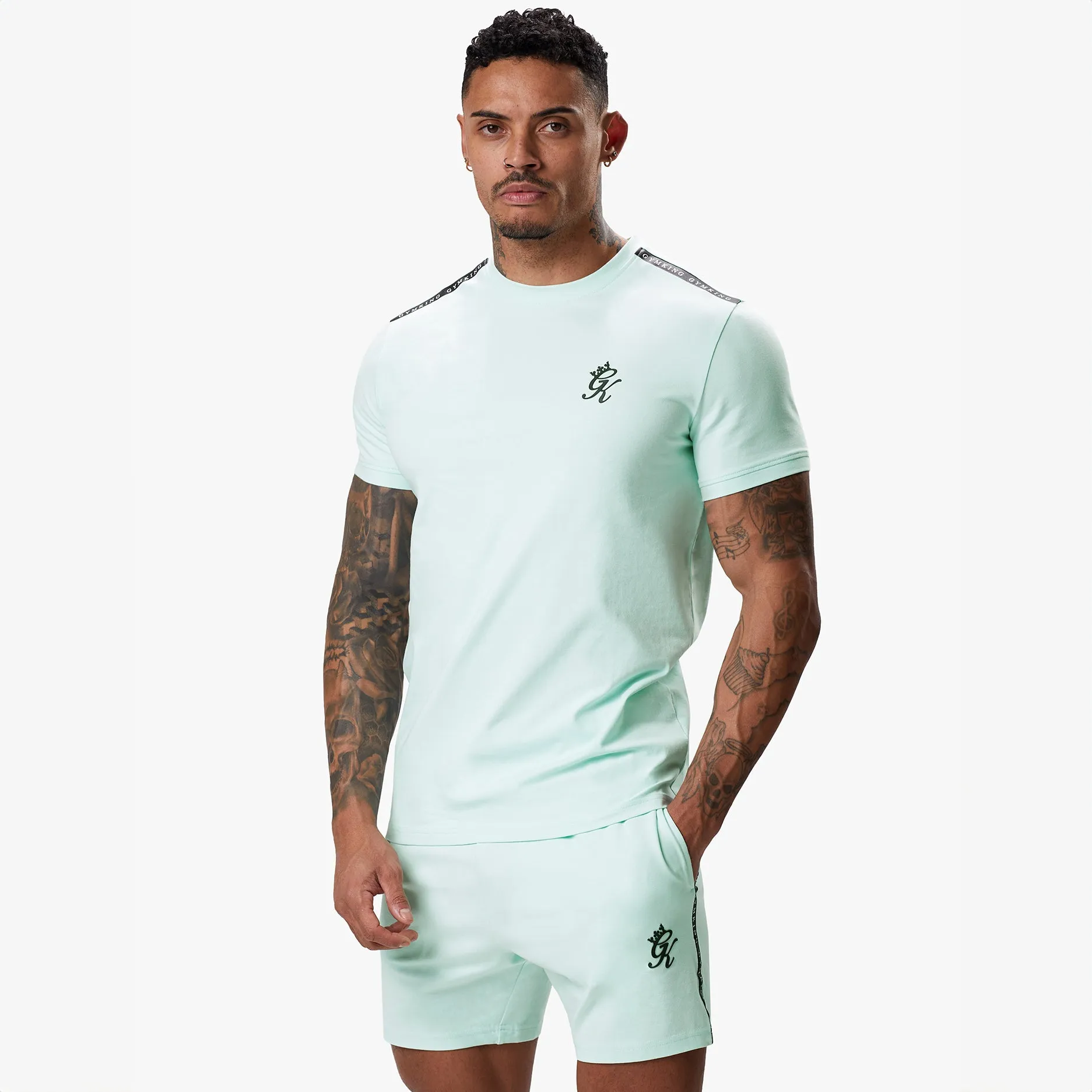 Gym King Taped Jersey Tee - Mint sold by The Gym King product image thumbnail 2