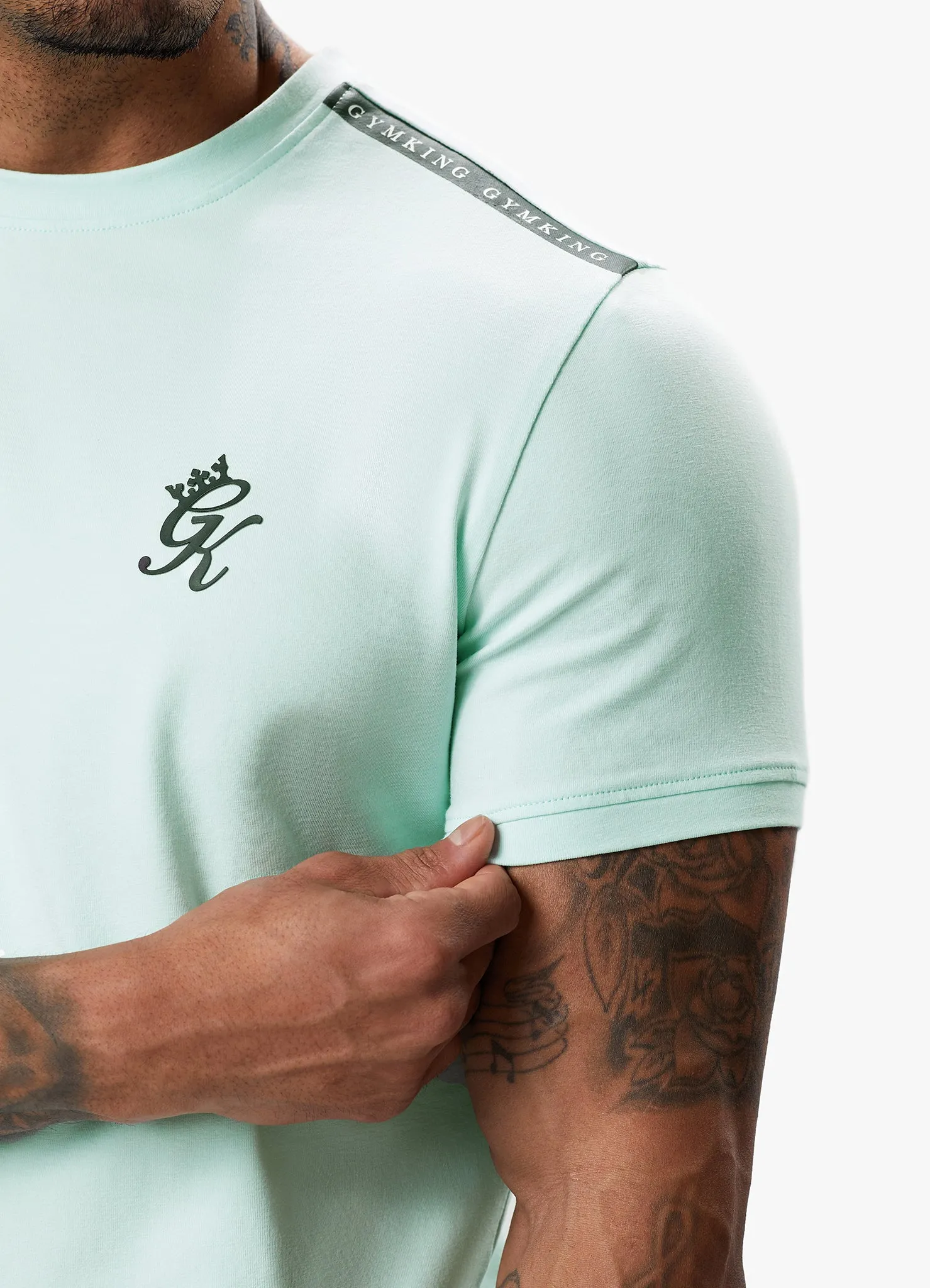 Gym King Taped Jersey Tee - Mint sold by The Gym King product image thumbnail 4