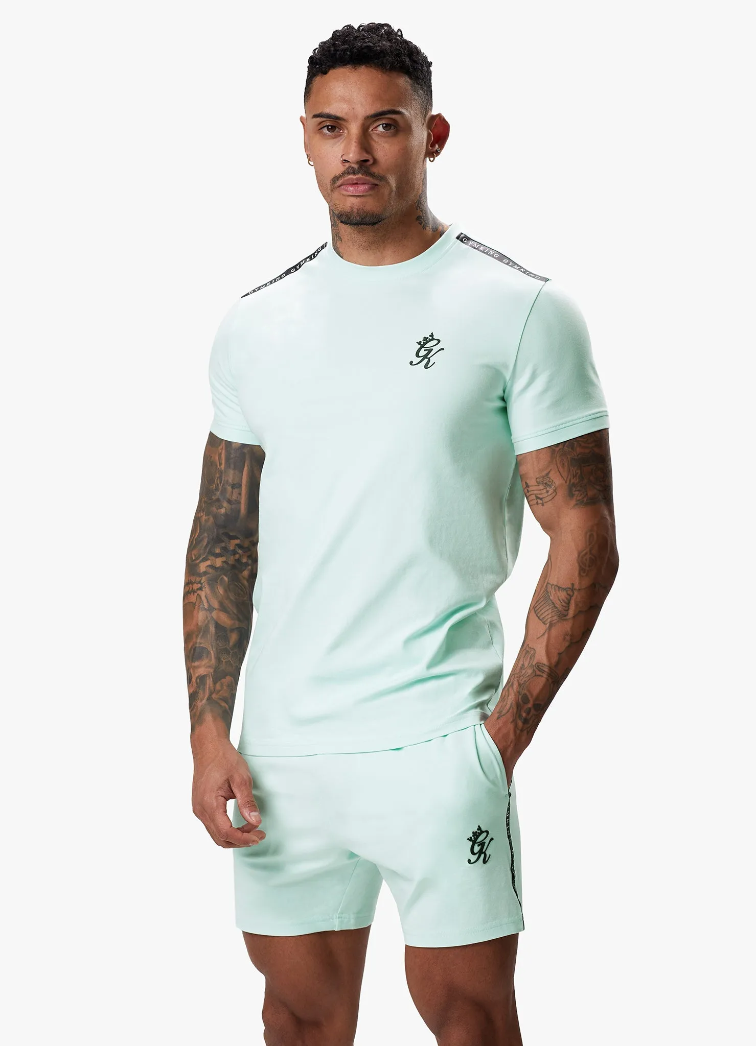 Gym King Taped Jersey Tee - Mint sold by The Gym King product image thumbnail 3