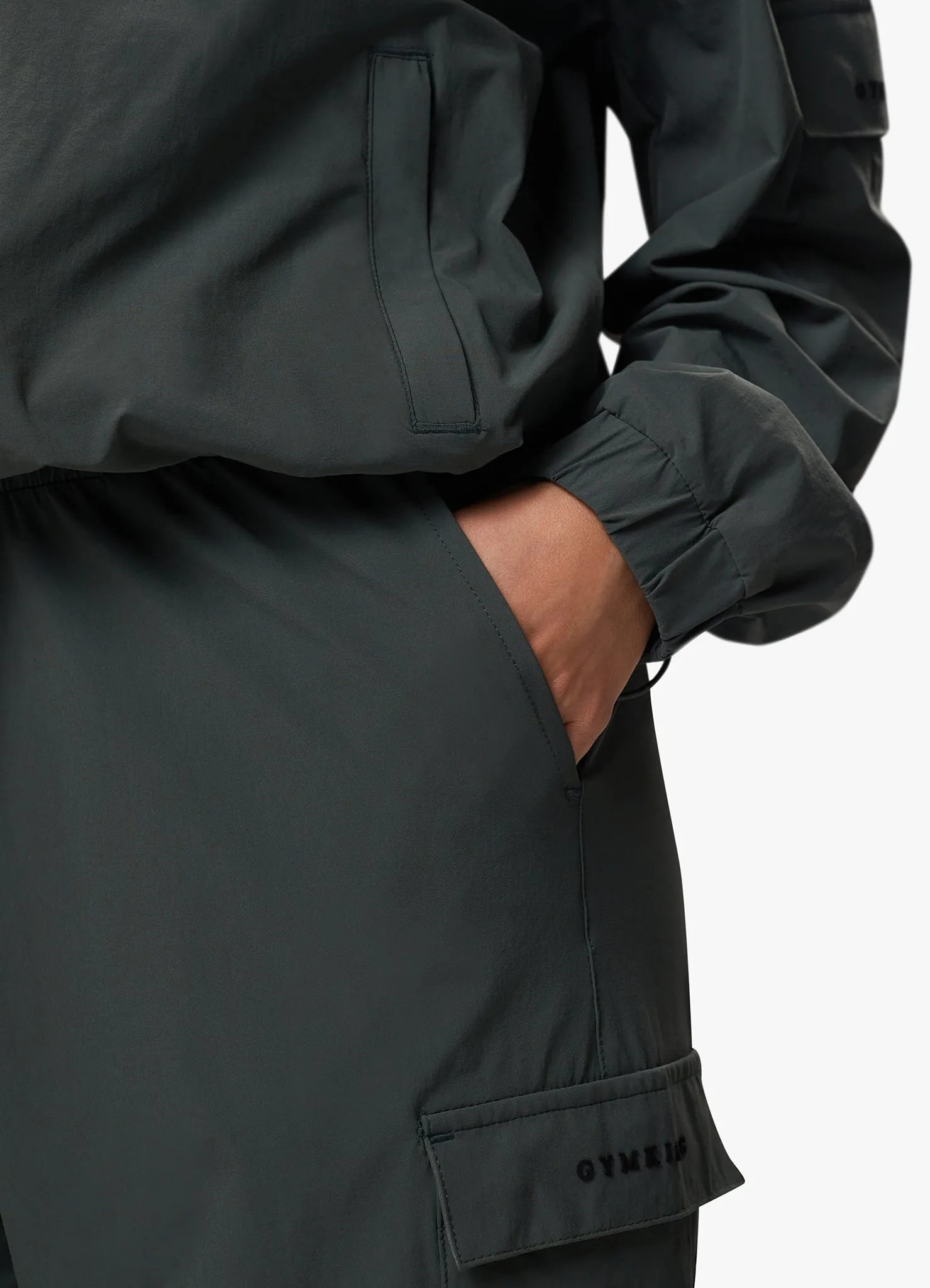 Gym King Woven Utility Cargo Pant - Green Smoke sold by The Gym King product image thumbnail 5