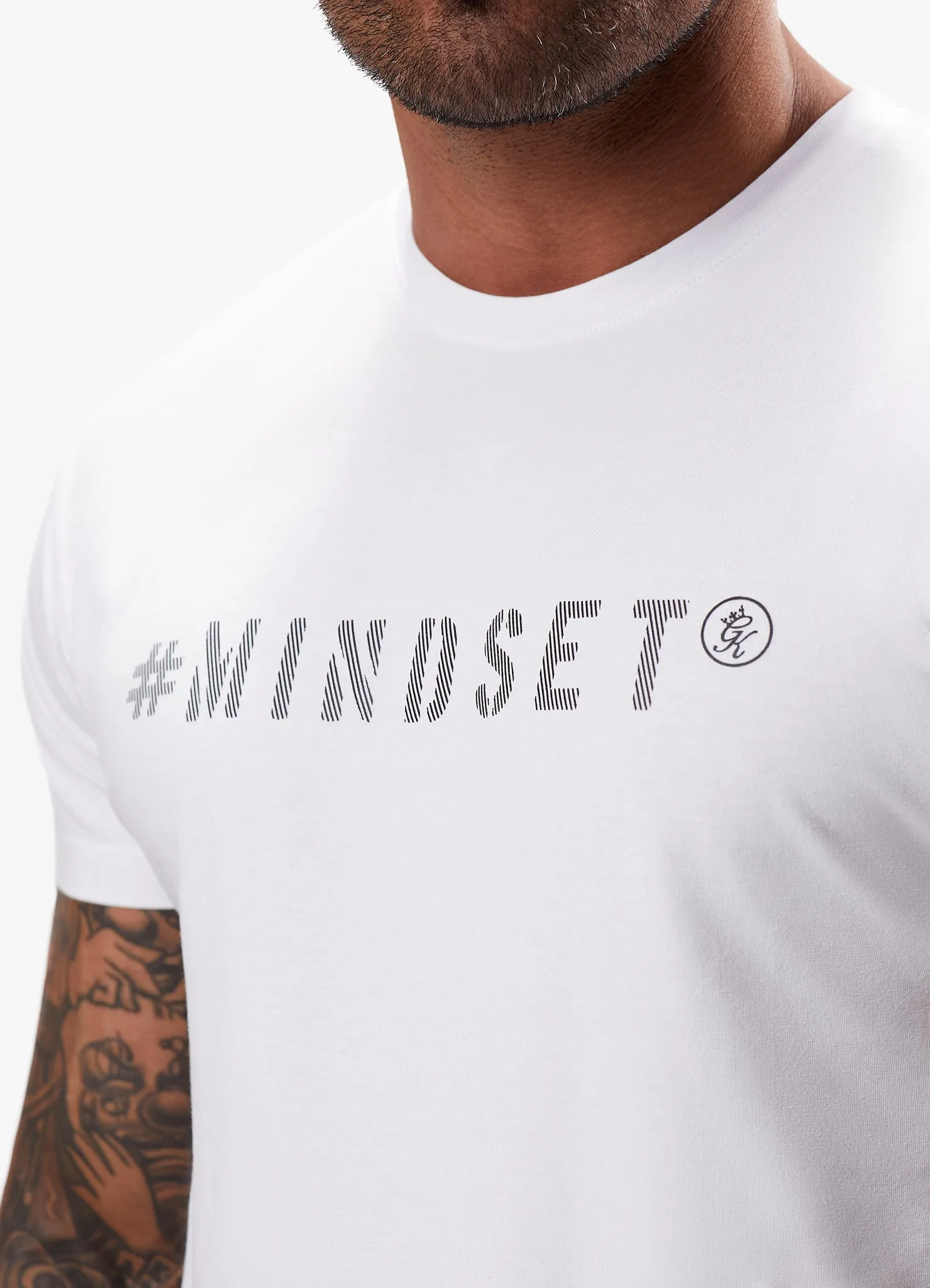 Gym King Mindset Jersey Tee - White sold by The Gym King product image thumbnail 4
