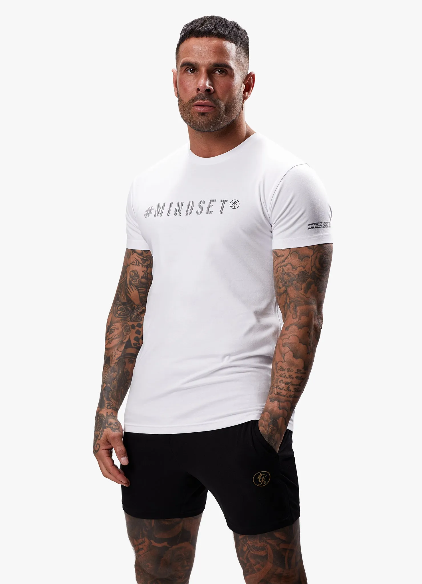 Gym King Mindset Jersey Tee - White sold by The Gym King