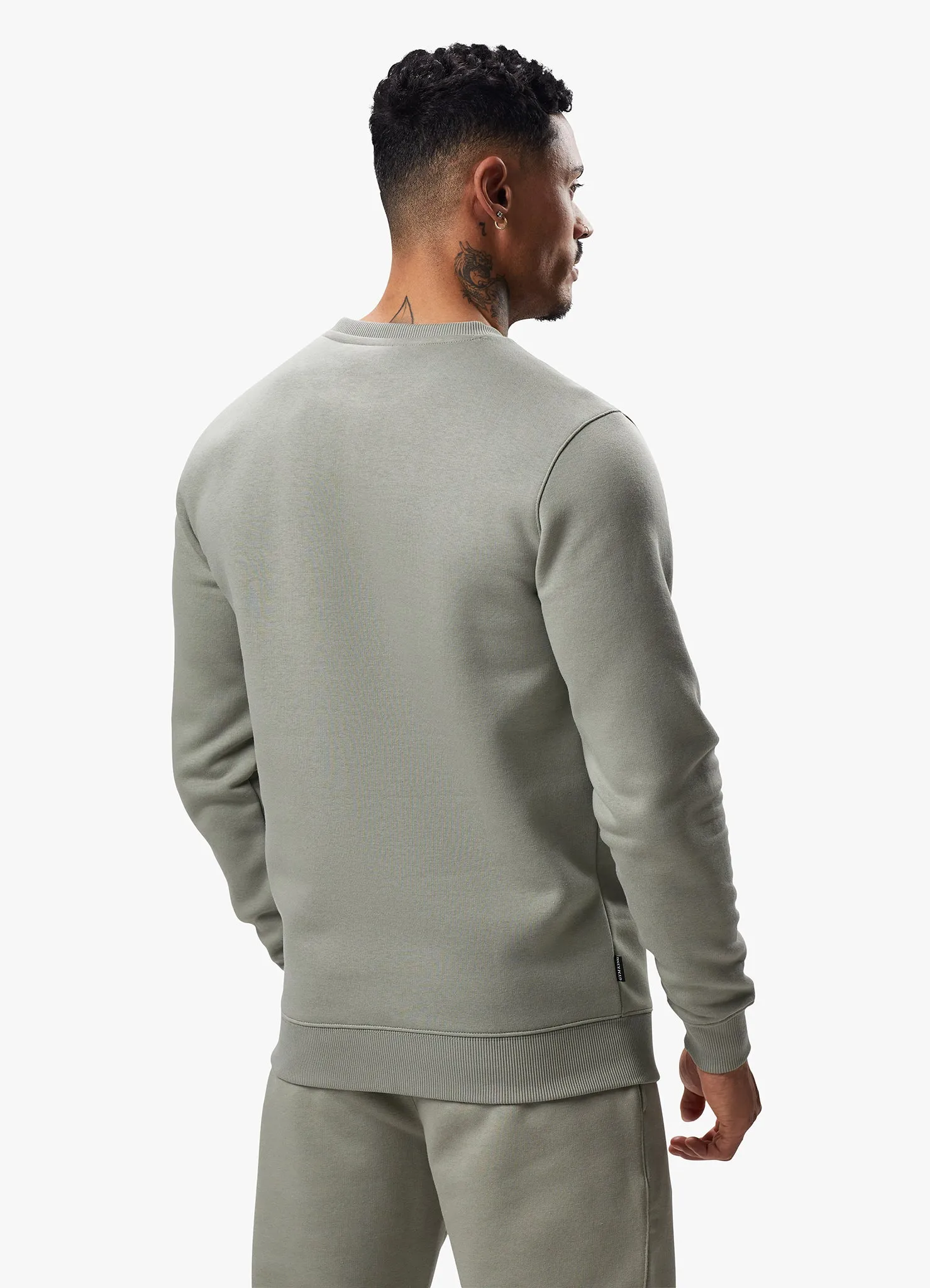 Gym King Fundamental Fleece Crew - Soft Khaki sold by The Gym King product image thumbnail 3