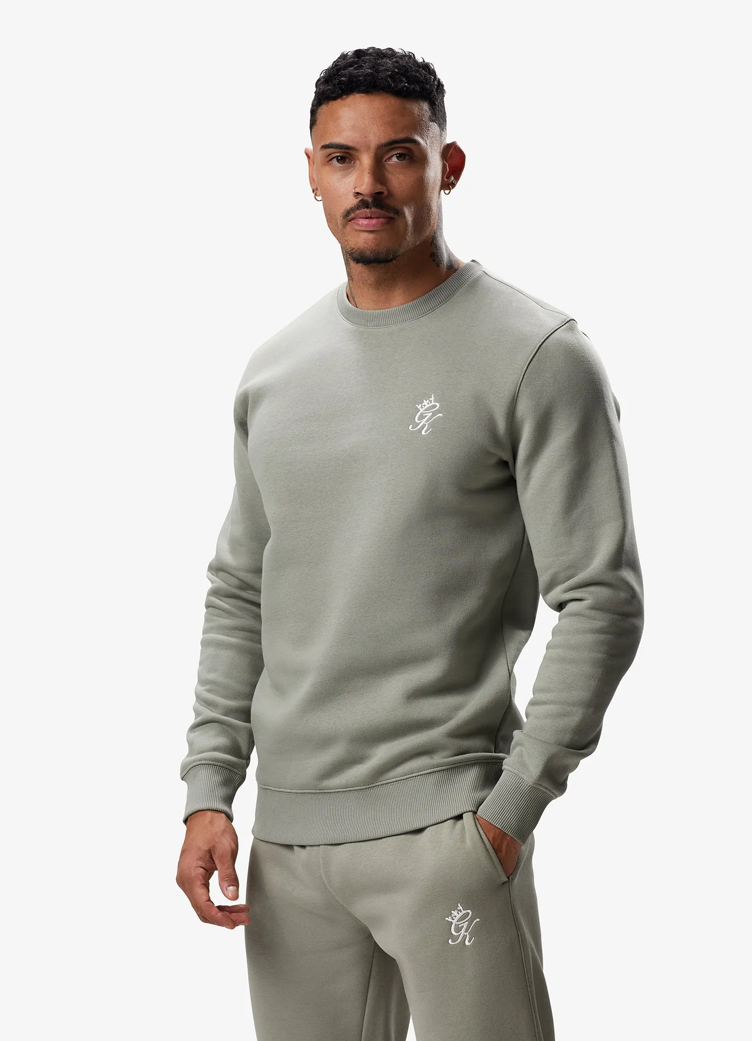 Gym King Fundamental Fleece Crew - Soft Khaki sold by The Gym King