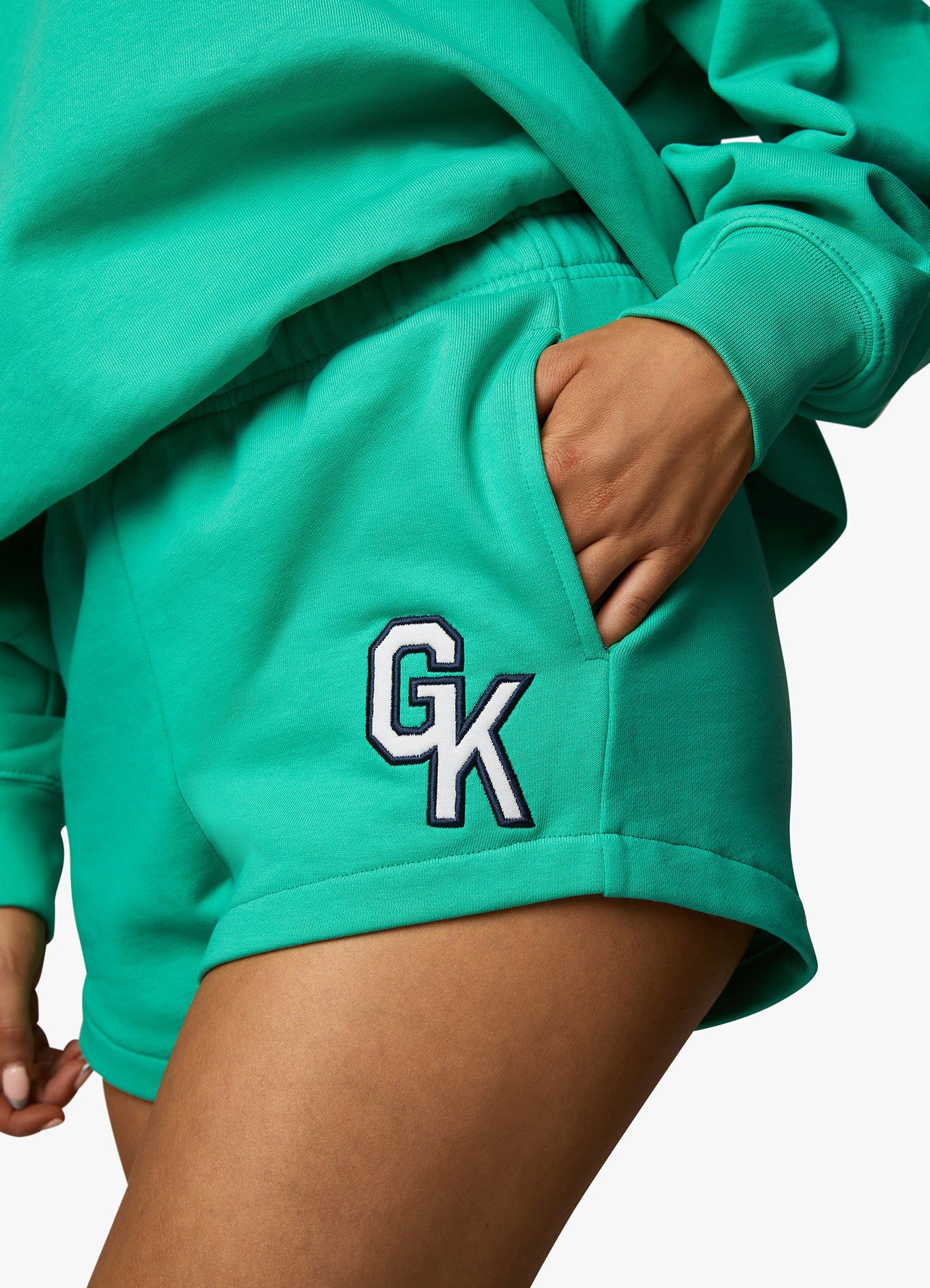Gym King Varsity Short - Jade Green sold by The Gym King product image thumbnail 8