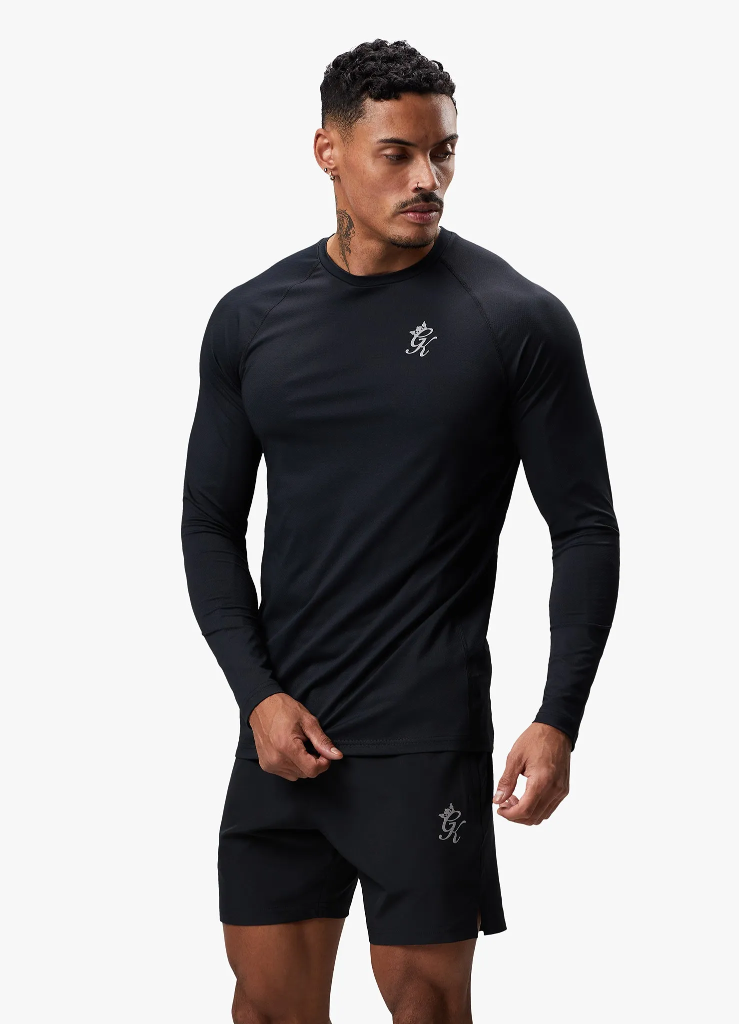 Gym King Energy Long Sleeve Tee - Black sold by The Gym King
