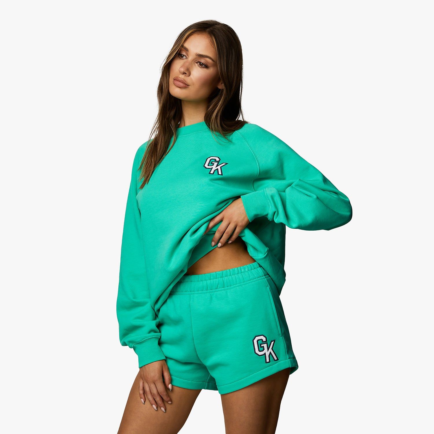 Gym King Varsity Short - Jade Green sold by The Gym King product image thumbnail 2