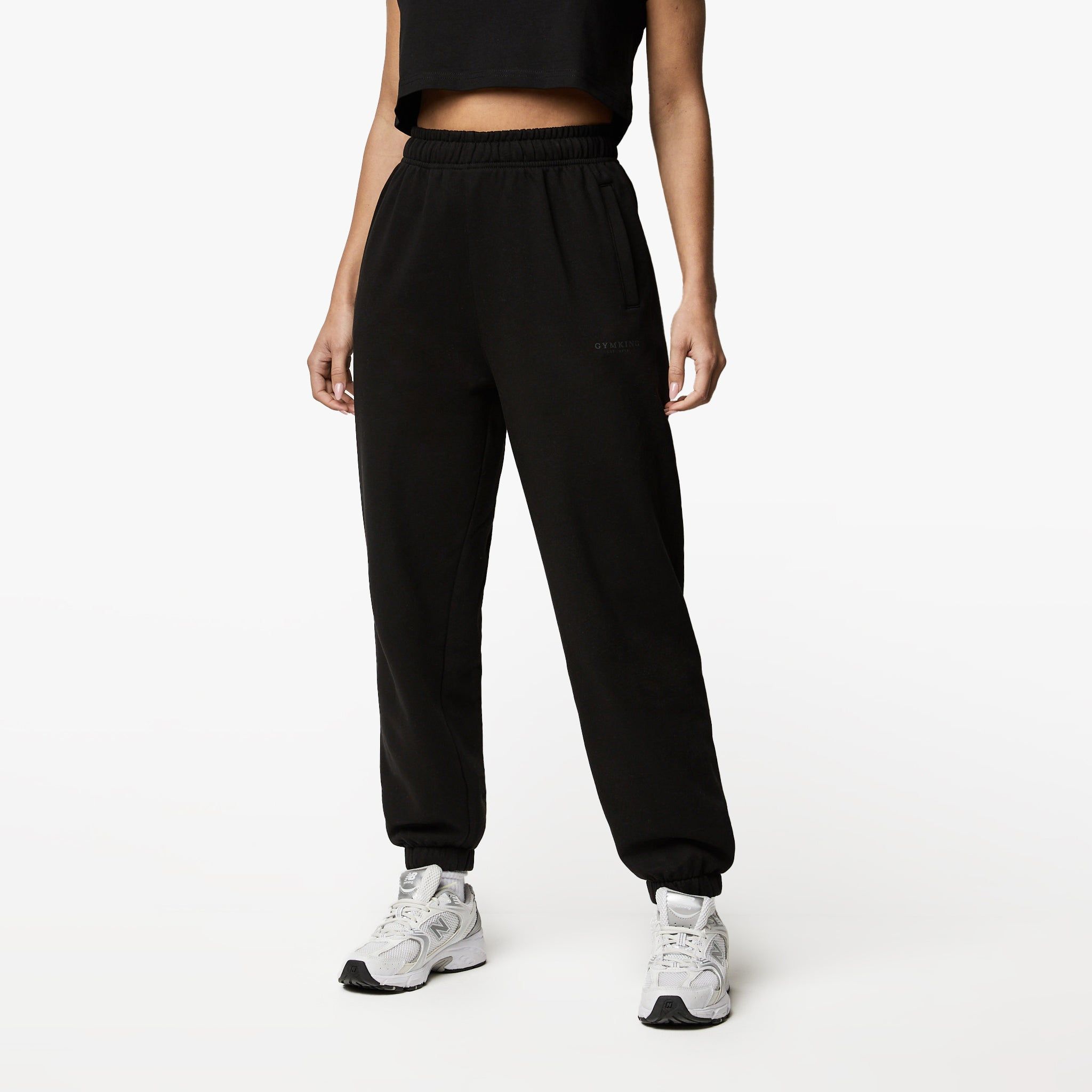 Gym King Established Relaxed Fit Jogger - Black sold by The Gym King product image thumbnail 2