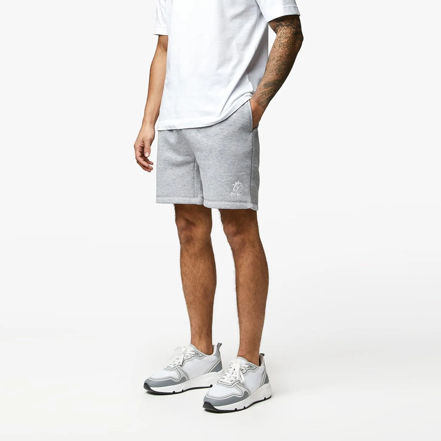 Gym King Fundamental Fleece Short - Grey Marl sold by The Gym King product image thumbnail 2
