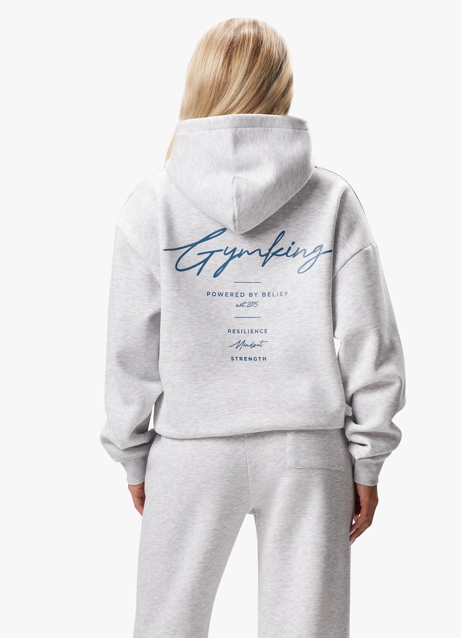 Gym King Reset Tracksuit - Snow Marl sold by The Gym King product image thumbnail 3