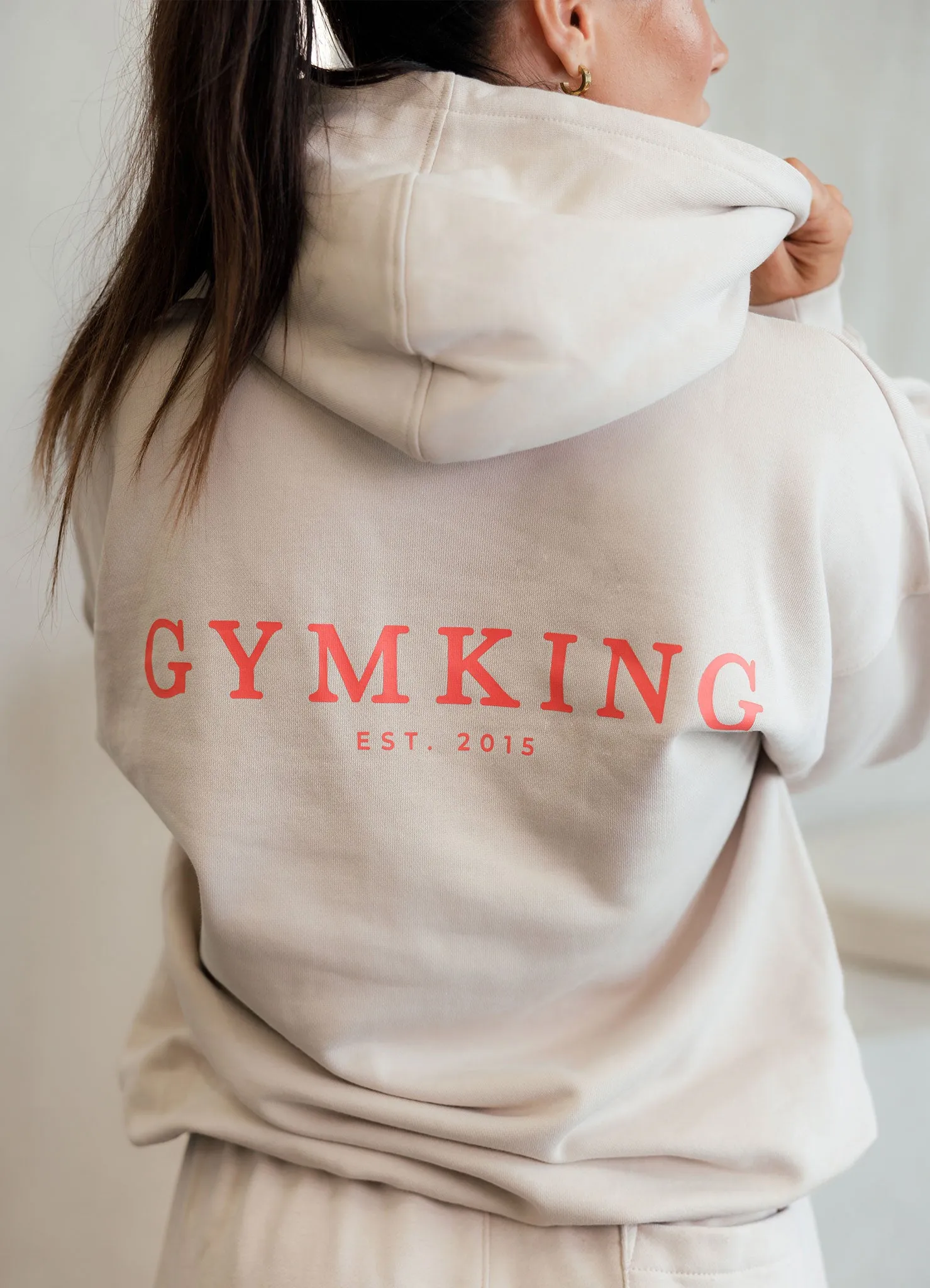 Gym King Established Relaxed Fit Hood - Clay sold by The Gym King