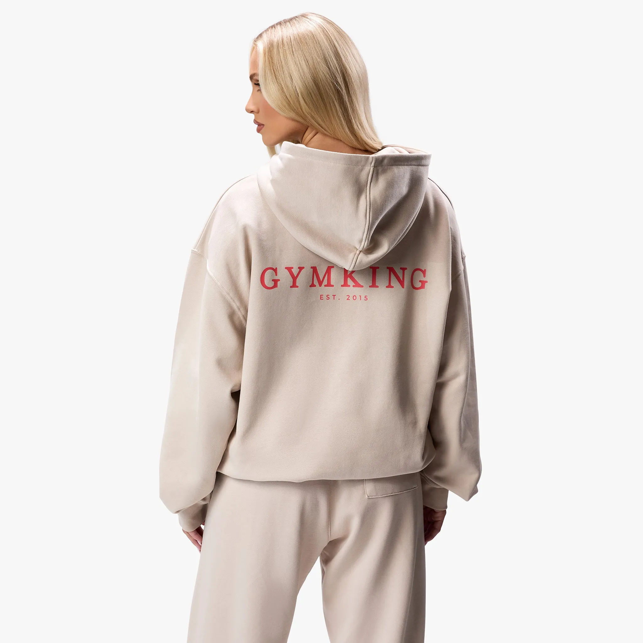 Gym King Established Relaxed Fit Hood - Clay sold by The Gym King product image thumbnail 2