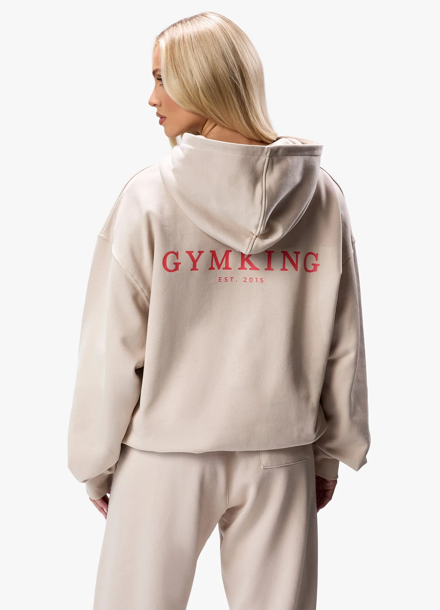 Gym King Established Relaxed Fit Hood - Clay sold by The Gym King product image thumbnail 4