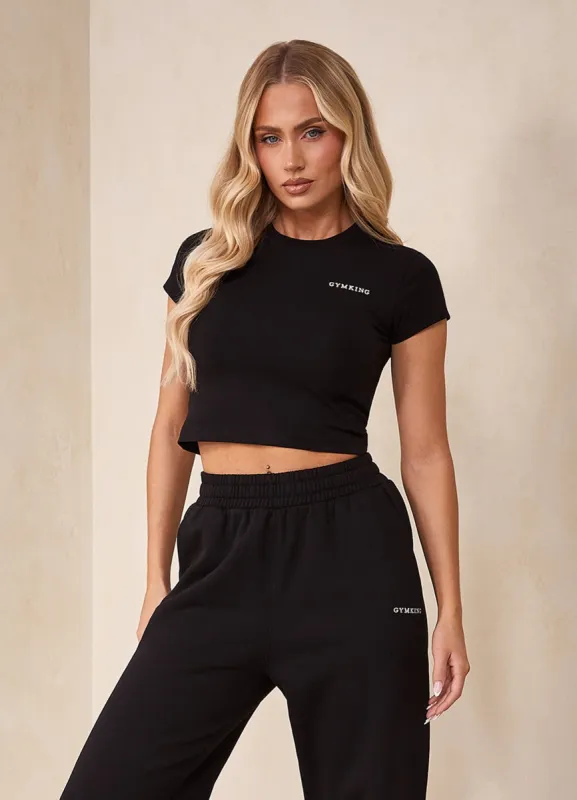 Gym King 365 Fitted Tee - Black sold by The Gym King