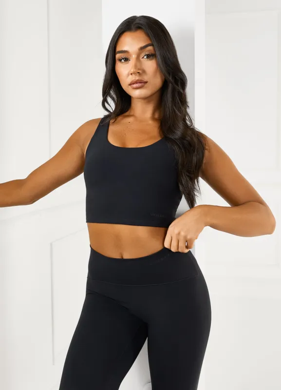 Gym King Peach Luxe Tank - Black Luxe sold by The Gym King