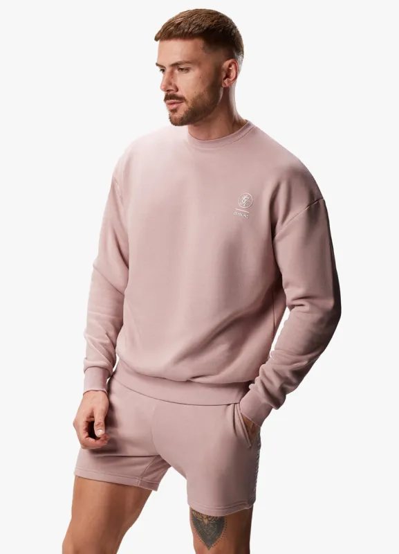 Gym King Aventus Drop Shoulder Crew - Dusky Pink sold by The Gym King