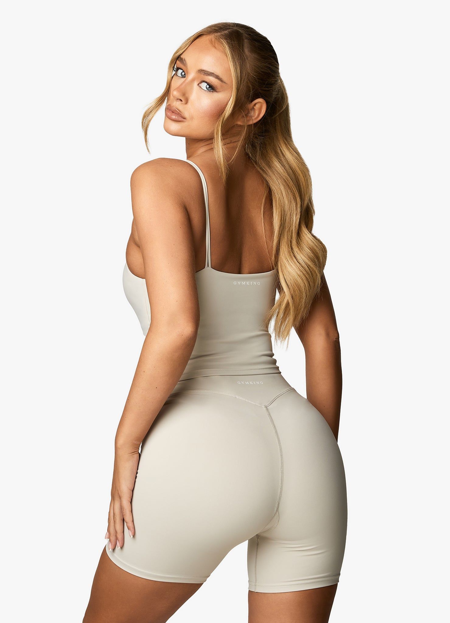 Gym King 365 Long Line Tank - Light Stone sold by The Gym King product image thumbnail 3