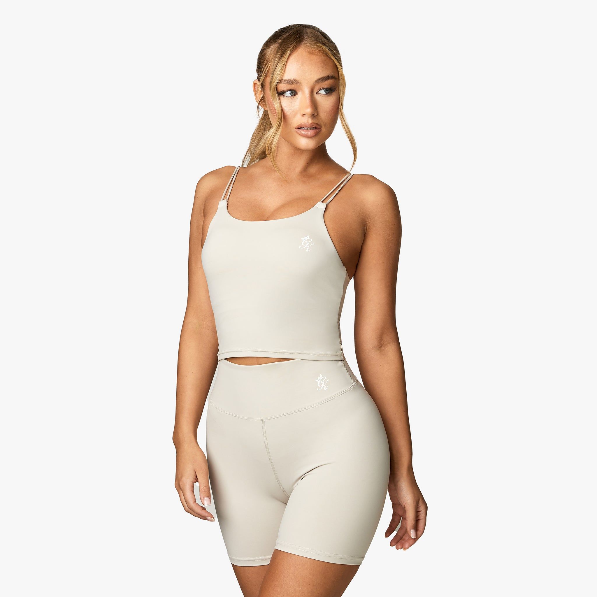 Gym King 365 Long Line Tank - Light Stone sold by The Gym King product image thumbnail 2