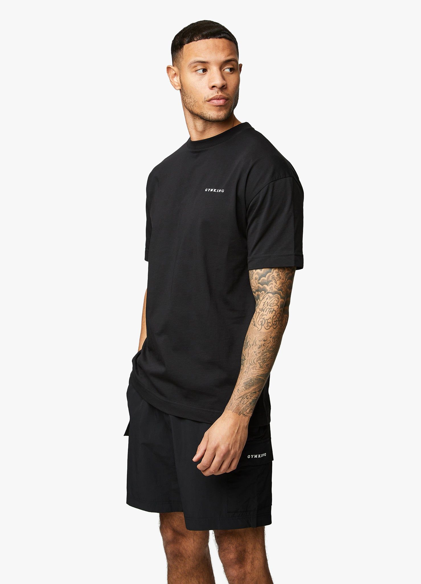 Gym King Premium Linear Tee - Black sold by The Gym King product image thumbnail 7