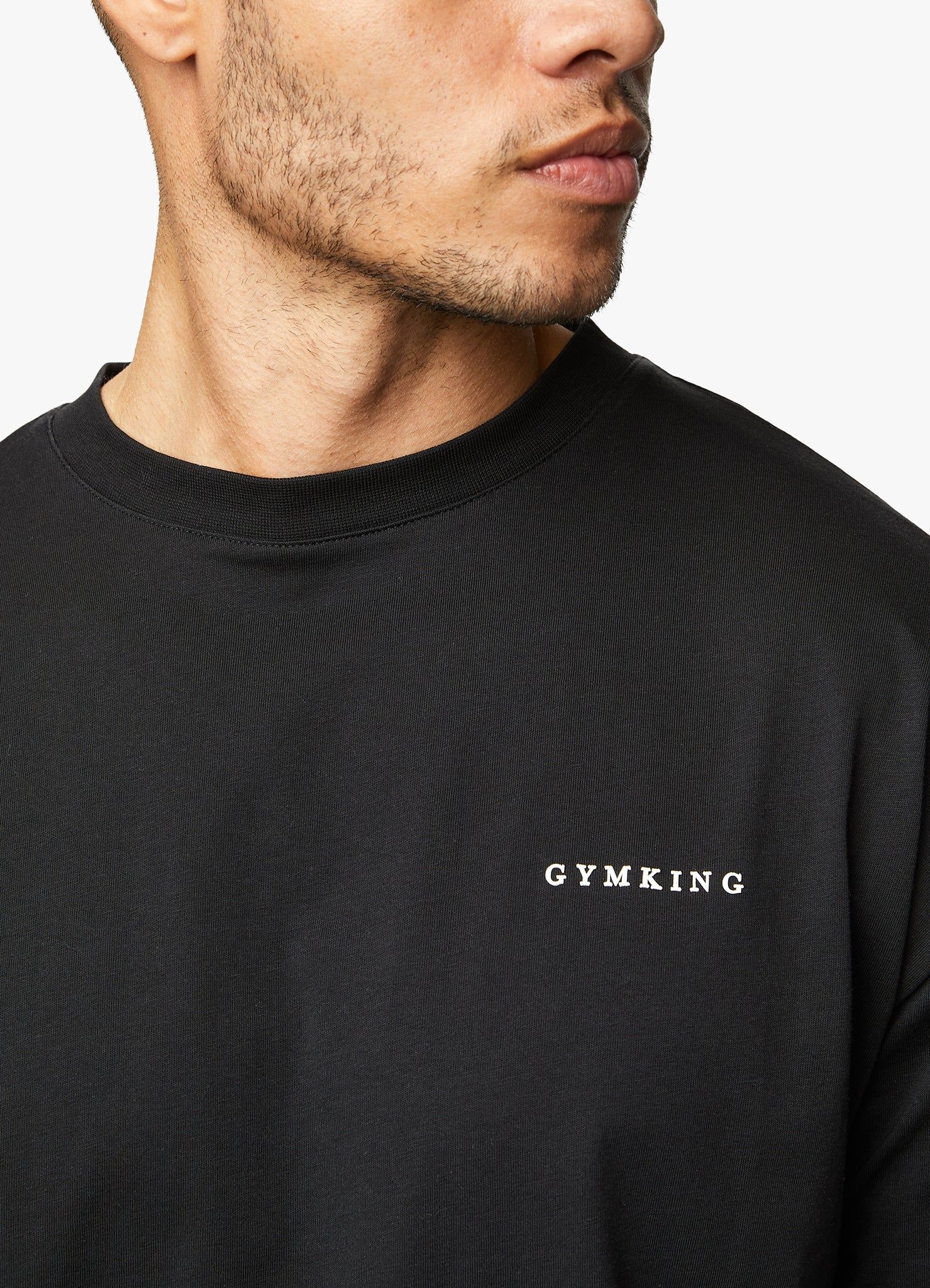 Gym King Premium Linear Tee - Black sold by The Gym King product image thumbnail 3